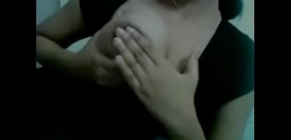  Hot Indian Girl Playing With her Boobs